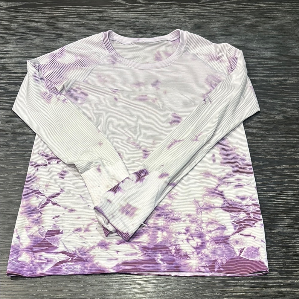 lululemon athletica Purple Tie-Dye Long Sleeve Top